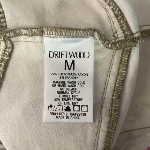 DRIFTWOOD NWT Floral Print Tiered Ruffle Denim Mini Skirt Medium M Side Zip - Picture 11 of 14